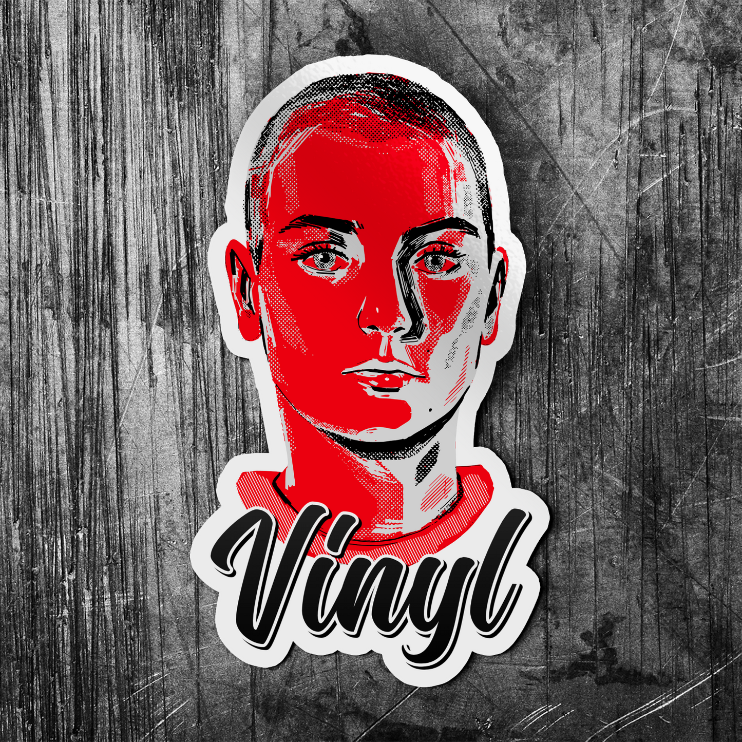 Vinyl Sticker konturschnitt