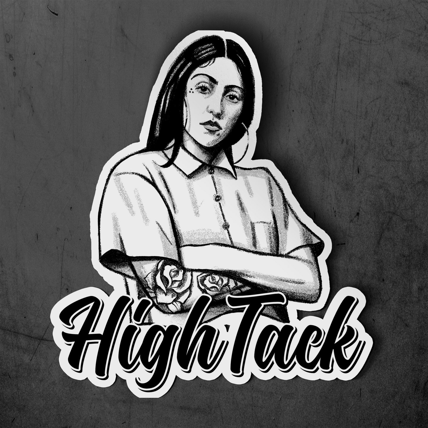 HighTack Sticker konturschnitt