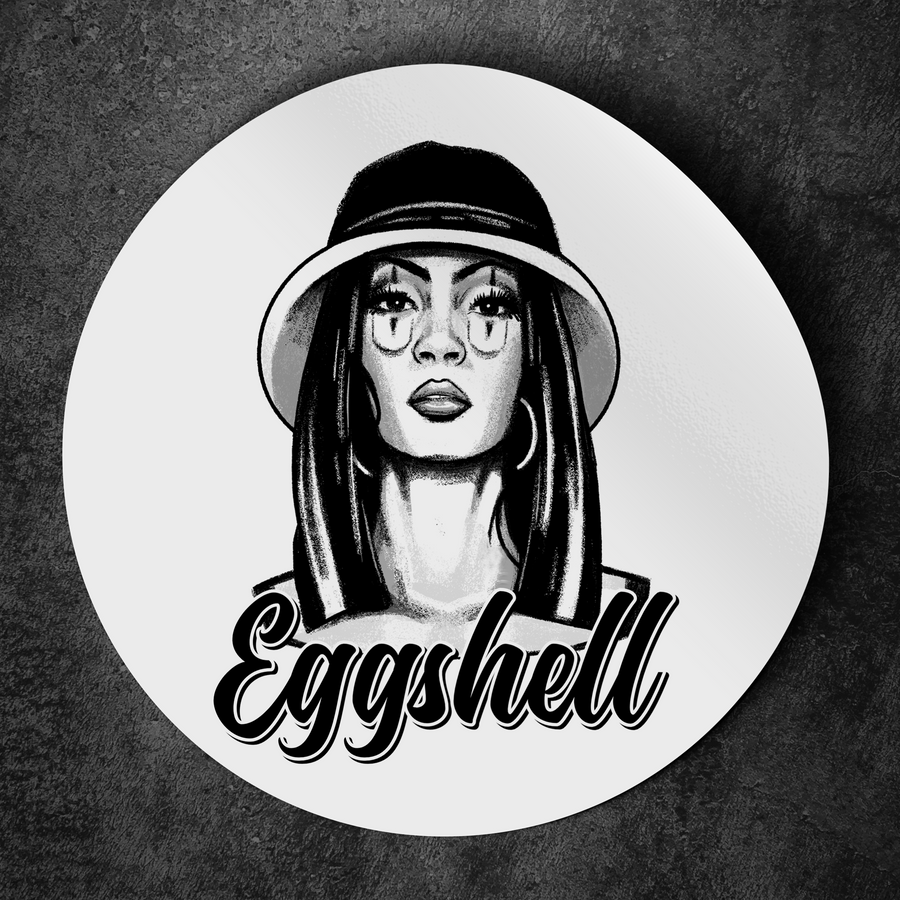 Runder Eggshell Sticker